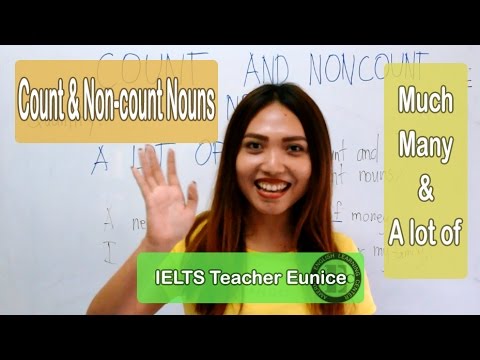 Count and Non-count Nouns | Much, Many and A lot of