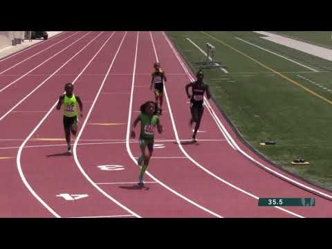 400m prelims heat 3 9-10 girls - 2019 USATF National Youth Outdoor Championships