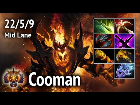 Shadow Fiend Cooman.Empire Mid Lane. Full game. Dota 2