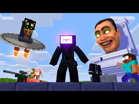 TooBizz - Monster School : SKIBIDI TOILET BOSS VS TV WOMAN EPISODE 1 - Minecraft Animation