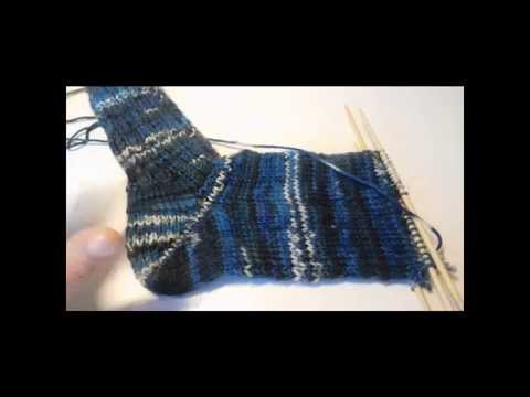 Socken stricken Tutorial - Teil 4 - Der Fußteil
