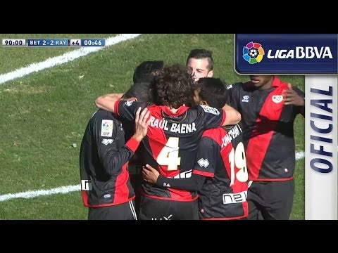 Gol de Alberto Bueno (2-2) en el Real Betis - Rayo Vallecano - HD