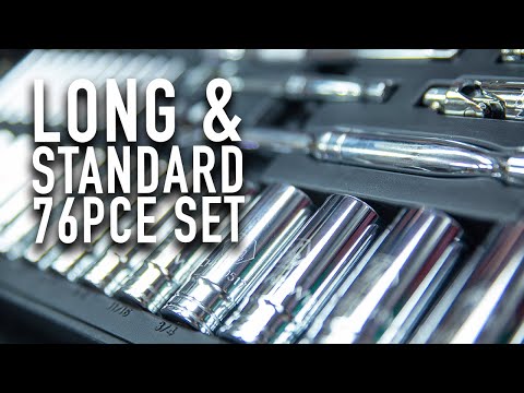NEW Gearwrench 76pce 1/4" & 3/8" Drive SAE/Metric Mechanics Tool Set