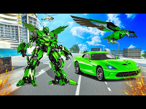 Flying Kite Robot Transform Robot Shooting - Android Gameplay