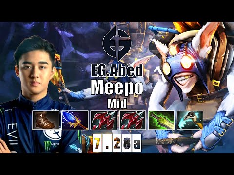 Meepo Mid | EG.Abed | 11K MMR BEST MEEPO PLAYER | 7.28a Gameplay Highlights