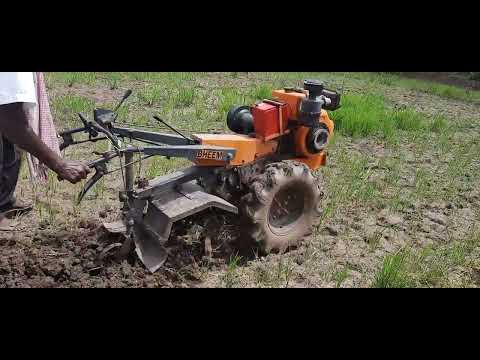 Diesel bheem power tiller 12 hp, trailer
