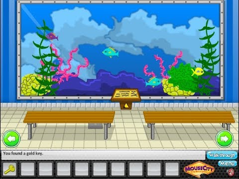 Locked In Escape Aquarium Walkthrough [MouseCity]