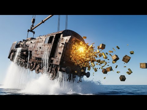 Crazy Restoration: 300 Tons of Nazi Gold Train Left 80 Years Underwater – ASMR Restoration Rebuild!