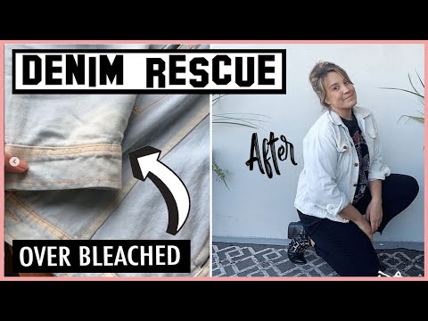EASY DIY how to remove bleach stains from denim