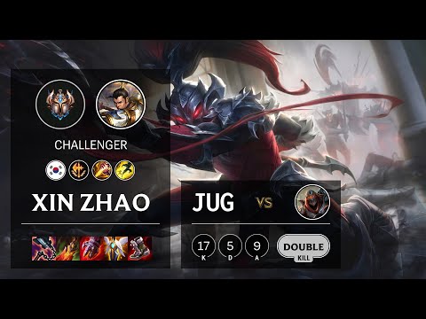 Xin Zhao Jungle vs Zed - KR Challenger Patch 11.24