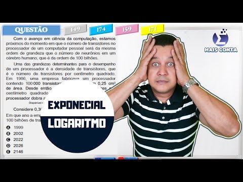 Exponencial e Logaritmo, ufa! # Vídeo 14 - ENEM 2018