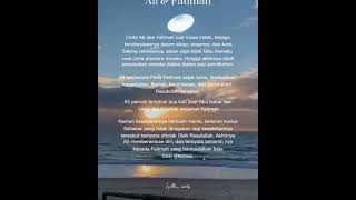 Download lagu romantisnya cinta Fatimah putri Rasulullah SAW dan Ali (story'Wa) mp3 Download lagu romantisnya cinta Fatimah putri Rasulullah SAW dan Ali (story'Wa) mp3