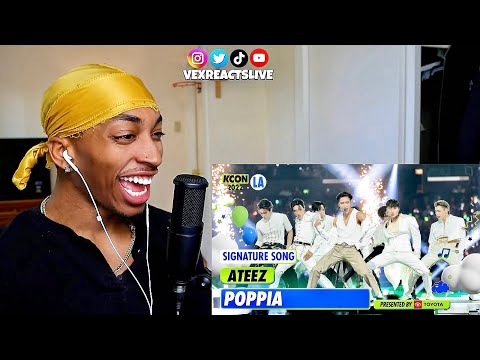 POPPIA - ATEEZ (에이티즈)LIVEKCON 2022 LA SIGNATURE SONG | REACTION