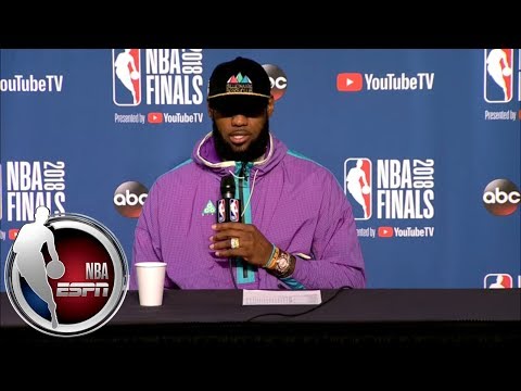 [FULL] LeBron James explains why Kevin Durant's 2018 Game 3 shot wasn't same as 2017 | NBA on ESPN