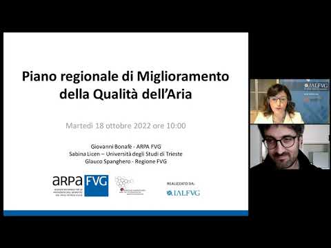 frame del video: piano regionale di miglioramen..., visibile all'interno del canale youtube di arpa fvg