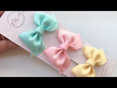 Laço fácil para iniciantes🎀Gastando 25cm de fita- Mimos da Ca