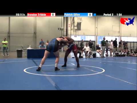 Brandon Tribble vs. Patrick Gillen at 2013 Junior Nationals - FILA - FS