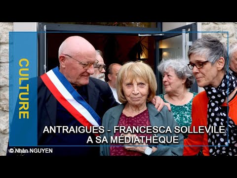 Baptême de la Médiathèque Francesca Solleville  - Antraigues   20 09 2024