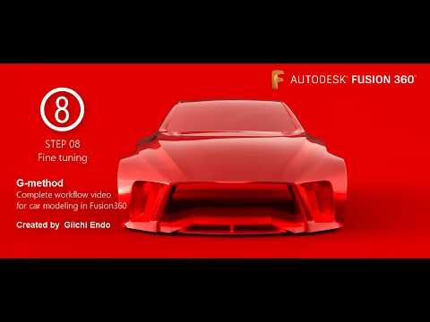 Car modeling in Fusin360  8/10 Fine tuning