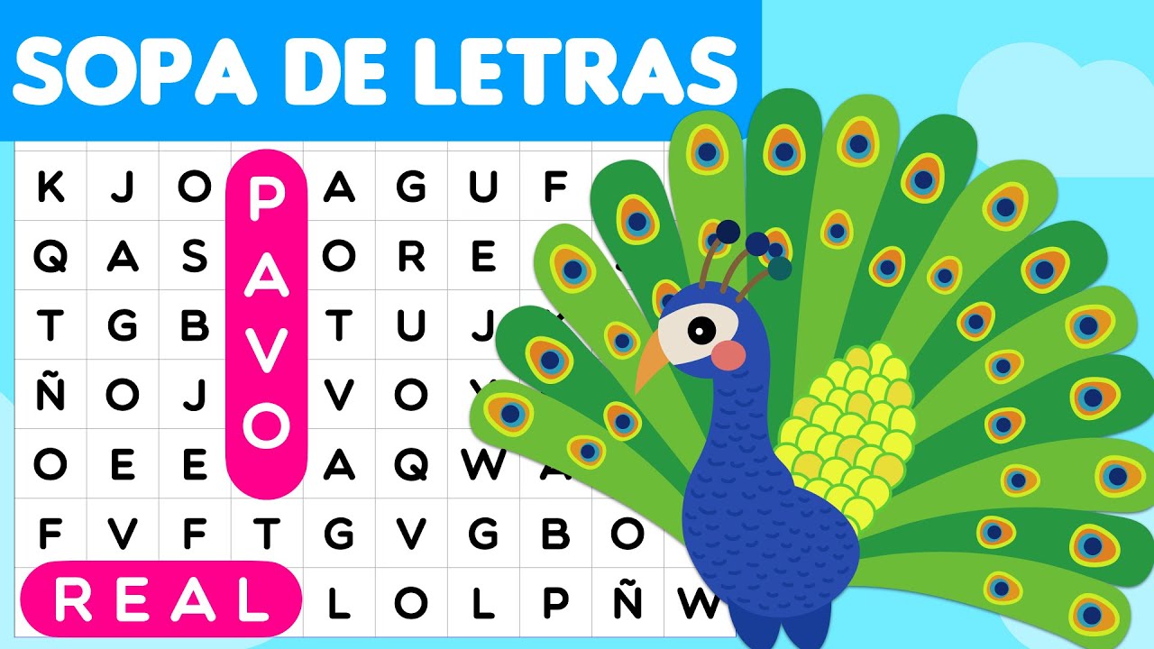 Encuentra el Nombre del Ave en la SOPA DE LETRAS 🦋🌈 Pupiletras | Juegos Visuales