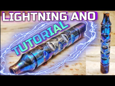 ENTROPIC FINISH! | LIGHTNING ANO SAFETY RAZOR HANDLE | EASY TITANIUM ANODIZING TUTORIAL!!