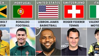Famous Athletes From Different Countries