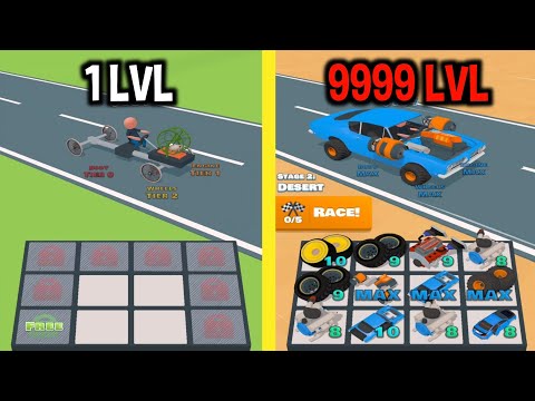 MAX LEVEL in Idle Racer - Tap Merge & Race Game
