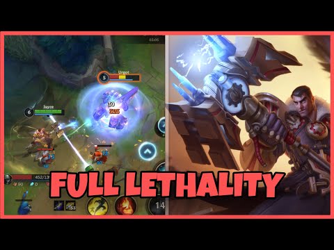 WILD RIFT - JAYCE FIRST STRIKE KEY RUNES WITH FULL LETHALITY IS BROKEN THIS SEASON 10