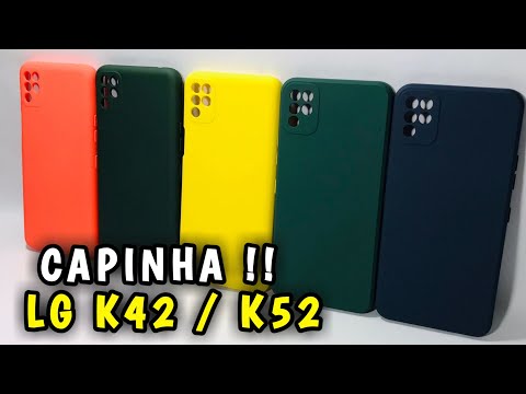 LG K42 / K52 CAPINHA DE SILICONE CASE COM PROTEÇÃO DE CAMERA #LGK42 #samsung #Unboxing