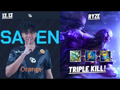 KC SAKEN: RYZE VS ZED (MID) - TRIPLE KILL, LÉGENDAIRE - EUW CHALLENGER 1,132 LP - PATCH 13.13