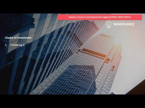 [Case Law Equity &Trusts] Harries v Church Commissioners for England [1993] 2 All ER 300 CA