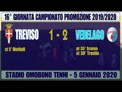 Treviso-Vedelago 1-2, highlights 16° giornata campionato Promozione 2019-2020