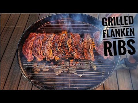 How to Grill Beef Flanken Ribs | Beef Cross Cut Ribs