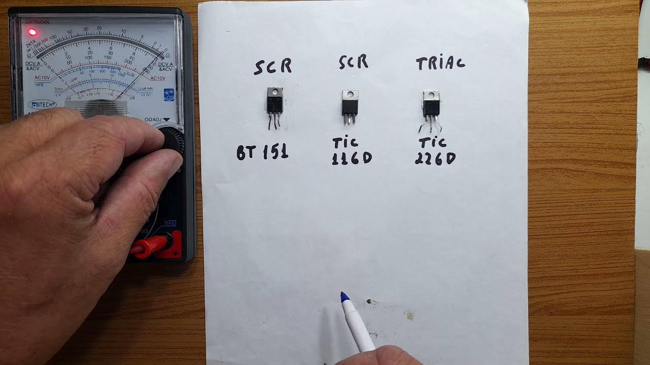 Testando SCR e TRIAC