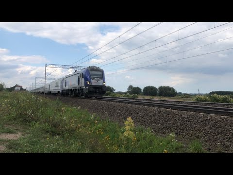 (Mega RP1!) Eu160-024 z Ic Pobrzeże przelatuje przez Różyny