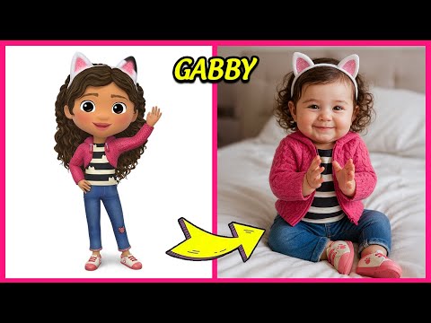 Gabby’s Dollhouse Characters as Babies ~ Guess the Voice Quiz | Gabby, DJ Catnip, Pandy Paws...