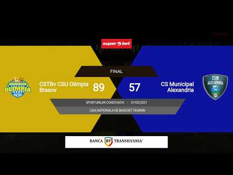 LNBF 2020-2021: CSTBv CSU Olimpia Brasov - CSM Alexandria