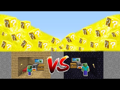 Minecraft ŞANS BLOKLARI'NA KARŞI %100 GÜVENLİ SIĞINAK!