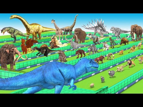 FPS DEATH RUN PYRAMID PARKOUR with ALL WEAPONS - Animal Revolt Battle Simulator ARBS