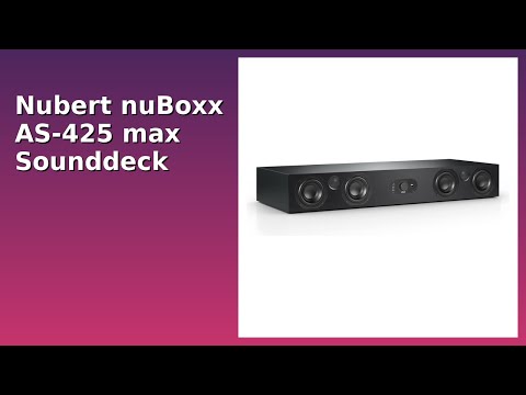 BEWERTUNG (2025): Nubert nuBoxx AS-425 max Sounddeck. WESENTLICHE Einzelheiten