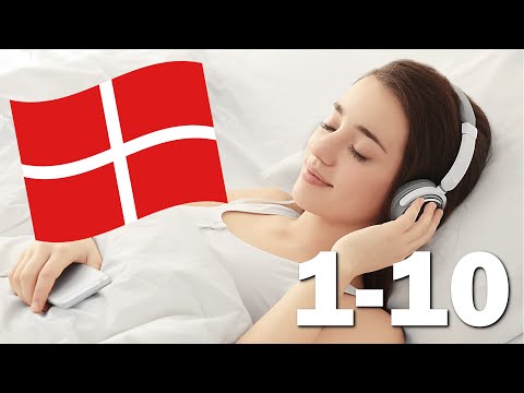 Danish before sleep (or in the car) Lessons 1-10 for beginners | Learning Danish in Bed While Sleep