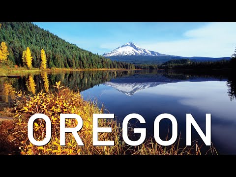 FLYING OVER OREGON - Relaxing Music & Amazing Beautiful Nature Scenery For Stress Relief