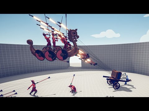 Dynasty Team vs Viking Team - Totally Accurate Battle Simulator TABS