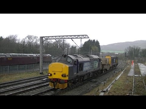 DRS 37259 TnT 20303 6C51. Carnforth. 25/04/13