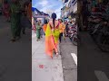 Beautiful Chubby Aunty On Road Walking Road Shortsvideo Saree
