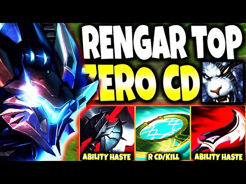 My Max Pen Rengar Top reached the ABSOLUTE ZERO CD R 🔥 LoL Top Rengar s12 Gameplay
