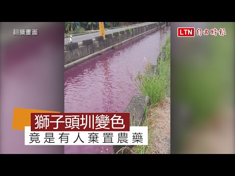 高市獅子頭圳變色  竟是有人棄置農藥 - 高雄市 - 自由時報電子報