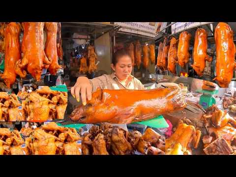 Amazing! CAMBODIAN STREET FOOD Walking Tour @ Orussey Market 2026