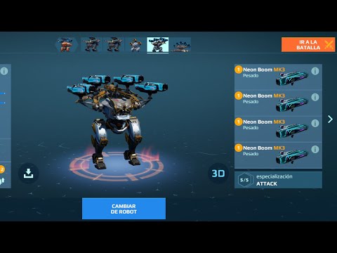 Bagliore 4x Neon Boom MK3 War Robots WR 