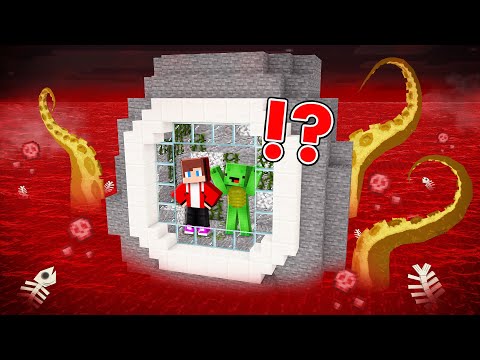 INFECTED OCEAN vs Doomsday Bunker in Minecraft - Maizen JJ and Mikey